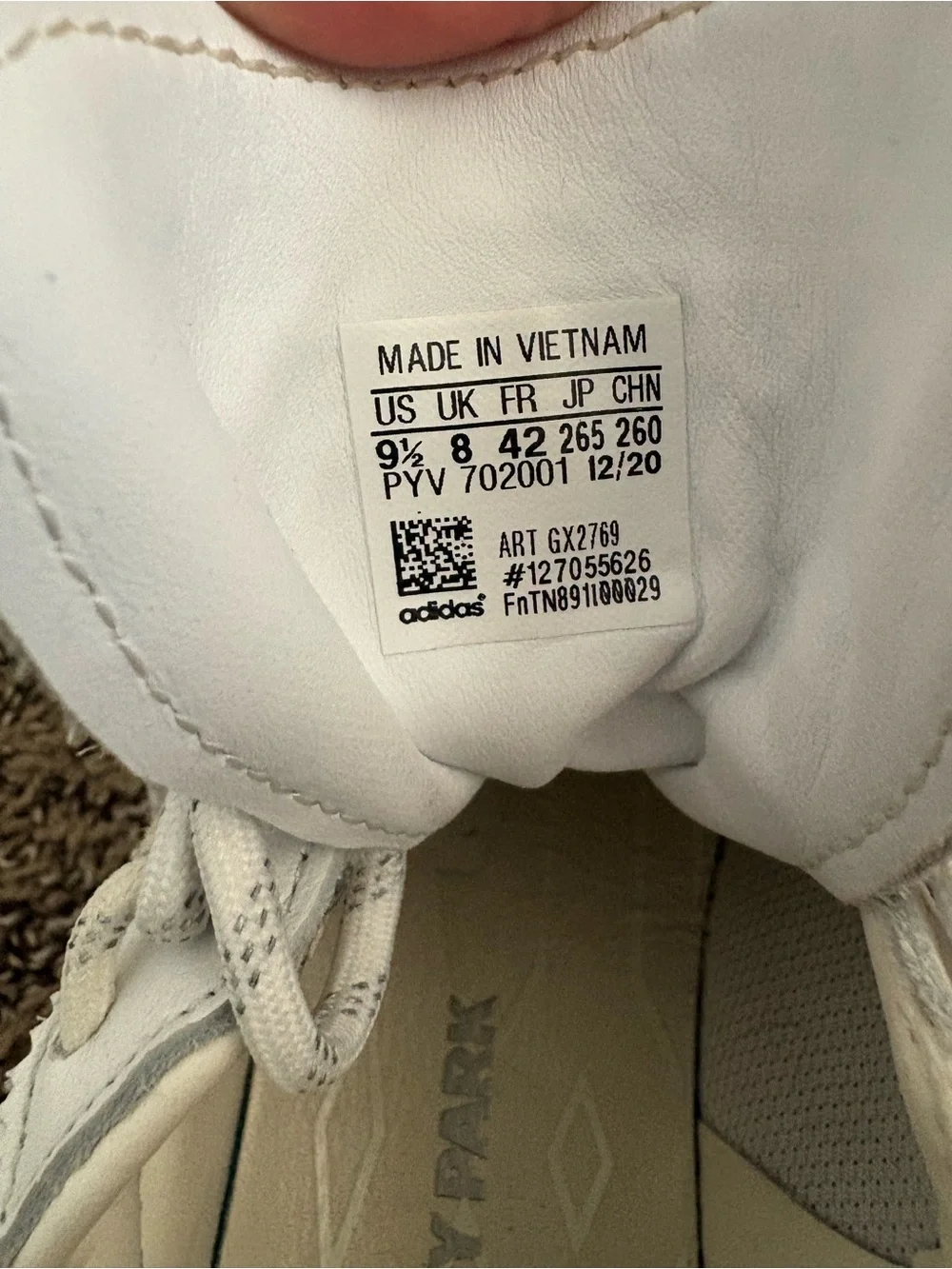 IVY PARK Cream and White Platform Sneakers